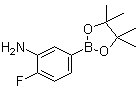 structure of CAS# 1003575-43-6, 3-氨基-4-氟苯硼酸频哪醇酯