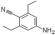 4-氨基-2,6-二乙基苯甲腈分子结构 (CAS 1003708-27-7)
