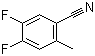structure of CAS# 1003708-82-4, 4,5-二氟-2-甲基苯甲腈