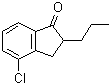 4-氯-2,3-二氢-2-丙基-1H-茚-1-酮分子结构 (CAS 1003709-07-6)