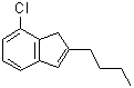 2-丁基-7-氯-1H-茚分子结构 (CAS 1003709-15-6)