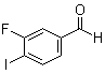 3-氟-4-碘苯甲醛分子结构 (CAS 1003709-57-6)