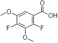 structure of CAS# 1003709-80-5, 2,4-二氟-3,5-二甲氧基苯甲酸