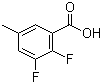 structure of CAS# 1003709-96-3, 2,3-二氟-5-甲基苯甲酸