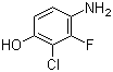 structure of CAS# 1003710-18-6, 4-氨基-2-氯-3-氟苯酚