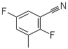 2,5-二氟-3-甲基苯甲腈分子结构 (CAS 1003712-20-6)
