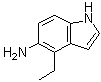 structure of CAS# 1003858-71-6, 4-乙基-1H-吲哚-5-胺