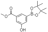 structure of CAS# 1004294-79-4, 3-羟基-5-(甲氧羰基)苯硼酸频哪醇酯