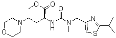 CAS # 1004316-91-9, (alphaS)-alpha-[[[Methyl[[2-(1-methylethyl)-4-thiazolyl]methyl]amino]carbonyl]amino]-4-morpholinebutanoic acid methyl ester