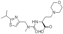 CAS # 1004316-92-0, (alphaS)-alpha-[[[Methyl[[2-(1-methylethyl)-4-thiazolyl]methyl]amino]carbonyl]amino]-4-morpholinebutanoic acid