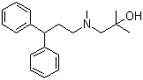structure of CAS# 100442-33-9, 2,N-二甲基-N-(3,3-二苯基丙基)-1-氨基-2-丙醇