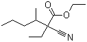 2-氰基-2-乙基-3-甲基-己酸乙酯分子结构 (CAS 100453-11-0)