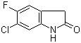 structure of CAS# 100487-74-9, 6-Chloro-5-fluoro-2-oxindole