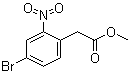4-溴-2-硝基苯乙酸甲酯分子结构 (CAS 100487-82-9)