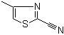 4-甲基噻唑-2-甲腈分子结构 (CAS 100516-98-1)