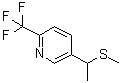 CAS # 1005489-34-8, 3-[1-(Methylthio)ethyl]-6-(trifluoromethyl)pyridine, 5-[1-(Methylthio)ethyl]-2-trifluoromethylpyridine