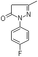 1-(4-氟苯基)-3-甲基-2-吡唑啉-5-酮分子结构 (CAS 100553-83-1)