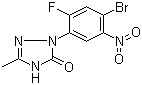 CAS 登录号：100563-50-6, 2-(4-溴-2-氟-5-硝基苯基)-1,2-二氢-5-甲基-3H-1,2,4-三唑-3-酮