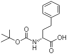 Boc-L-高苯丙氨酸分子结构 (CAS 100564-78-1)