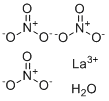 硝酸镧(III)水合物分子结构 (CAS 100587-94-8)