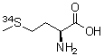 L-蛋氨酸-<sup>34</sup>S分子结构 (CAS 1006386-95-3)