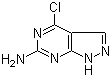 4-氯-1H-吡唑并[3,4-d]嘧啶-6-胺分子结构 (CAS 100644-65-3)