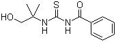 N-[[[1-甲基-1-(羟基甲基)乙基]氨基]硫羰基]苯甲酰胺分子结构 (CAS 1007232-81-6)