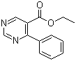 CAS # 100724-16-1, 4-Phenyl-5-pyrimidinecarboxylic acid ethyl ester