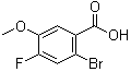 structure of CAS# 1007455-21-1, 2-溴-4-氟-5-甲氧基苯甲酸