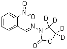 structure of CAS# 1007478-57-0, 3-[(E)-(2-Nitrobenzylidene)amino](d<sub>4</sub>)-1,3-oxazolidin-2-one