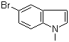 structure of CAS# 10075-52-2, 5-溴-1-甲基-1H-吲哚