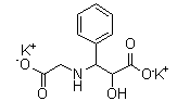 beta-[(羧甲基)氨基]-alpha-羟基苯丙酸二钾盐分子结构 (CAS 100750-38-7)