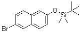 叔丁基[(6-溴-2-萘基)氧基]二甲基硅烷分子结构 (CAS 100751-65-3)