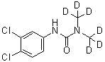 structure of CAS# 1007536-67-5, N'-(3,4-二氯苯基)-N,N-二(三氘甲基)脲