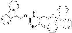 N-[芴甲氧羰基]-S-(三苯基甲基)-D-高半胱氨酸分子结构 (CAS 1007840-62-1)