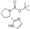 (S)-2-(1H-咪唑-2-基)吡咯烷-1-羧酸叔丁酯分子结构 (CAS 1007882-58-7)