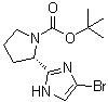 structure of CAS# 1007882-59-8, tert-Butyl (S)-2-(4-bromo-1H-imidazol-2-yl)pyrrolidine-1-carboxylate