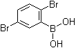 structure of CAS# 1008106-93-1, B-(2,5-二溴苯基)硼酸
