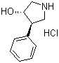 structure of CAS# 1008112-09-1, (3S,4R)-4-苯基吡咯烷-3-醇盐酸盐