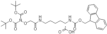 CAS # 1008512-23-9, (11S)-11-Carboxy-2-[(1,1-dimethylethoxy)carbonyl]-5-oxo-3-oxa-2,6,12-triazatridecanedioic acid 1-(1,1-dimethylethyl) 13-(9H-fluoren-9-ylmethyl) ester