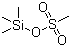 三甲基硅基甲磺酸酯分子结构 (CAS 10090-05-8)