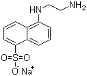 structure of CAS# 100900-07-0, 5-(2-Aminoethylamino)-1-naphthalenesulfonic acid sodium salt