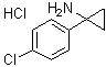 1-(4-氯苯基)环丙胺盐酸盐分子结构 (CAS 1009102-44-6)