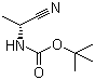 (R)-1-氰基乙基氨基甲酸叔丁酯分子结构 (CAS 100927-09-1)