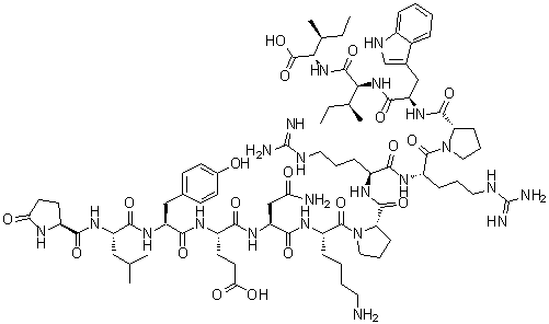 CAS # 100929-52-0, 11-D-Tryptophan-13-L-isoleucine-neurotensin (ox)
