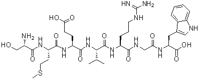 CAS 登录号：100930-04-9, L-丝氨酰-L-蛋氨酰-L-alpha-谷氨酰-L-缬氨酰-L-精氨酰甘氨酰-L-色氨酸