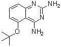 5-(1,1-二甲基乙氧基)-2,4-喹唑啉二胺分子结构 (CAS 1009734-33-1)
