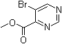 5-溴-4-嘧啶羧酸甲酯分子结构 (CAS 1009826-93-0)
