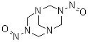 structure of CAS# 101-25-7, 3,7-Dinitroso-1,3,5,7-tetraazabicyclo[3.3.1]nonane
