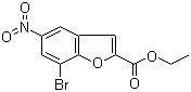 7-溴-5-硝基苯并呋喃-2-甲酸乙酯分子结构 (CAS 1010072-35-1)